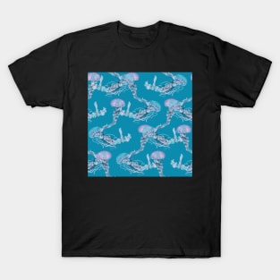 Criss Cross Jellysauce Coral Blue T-Shirt